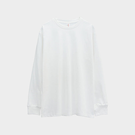 camisa de algodão pesado de manga comprida larga estilo high street