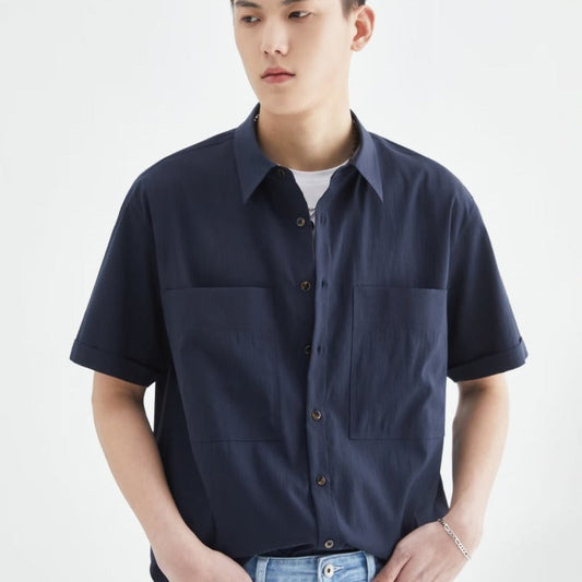 Camisa masculina de manga curta Design Sense