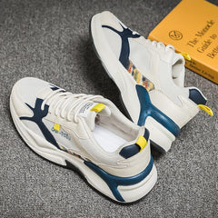 sapatos masculinos versátil de aumento de sola grossa estilo high street