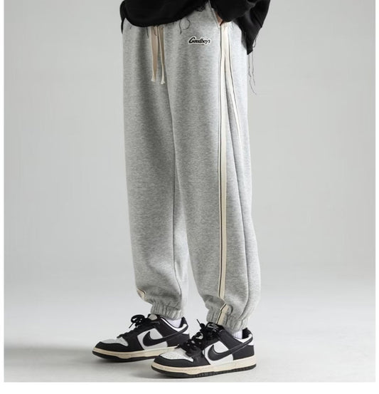 calça moletom larga masculina estilo high street listrada