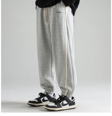 calça moletom larga masculina estilo high street listrada
