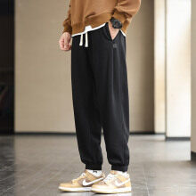 calça reta de moletom estilo high street