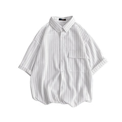 Camisa masculina verão estilo hong kong