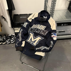 jaqueta esportiva masculina com letras