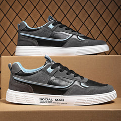 Sapatos masculinos esportivo de sola reta estilo high street