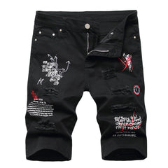 shorts com desenho estampado