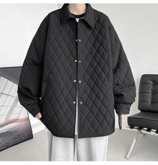 casaco de algodão masculino listrado high street