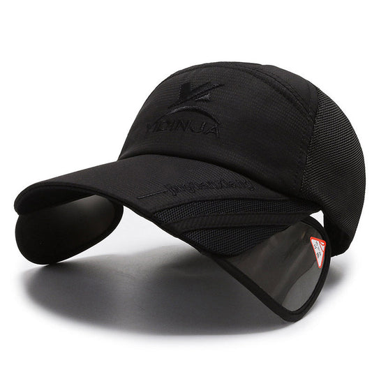 boné de beisebolcoreana para primavera e verão chapéu masculino e feminino verão moda casual respirável protetor solar