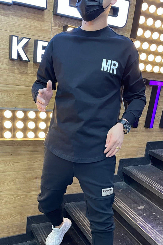 camisa de manga comprida com estampa high street