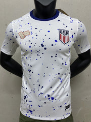 camisa de time de futebol da seleção Estados Unidos branca modelo tailandes