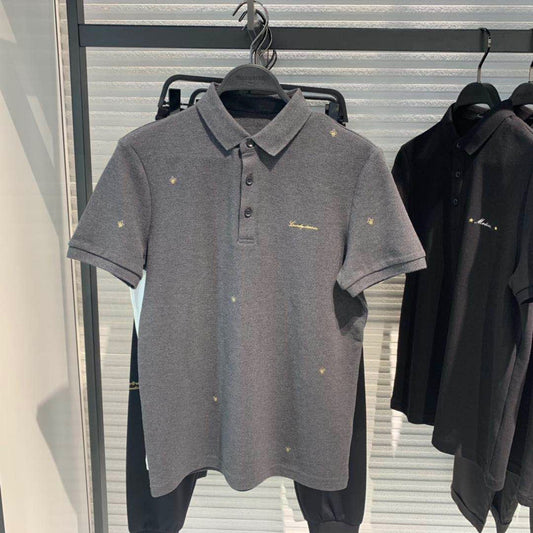 camisa polo com mini estampas high street