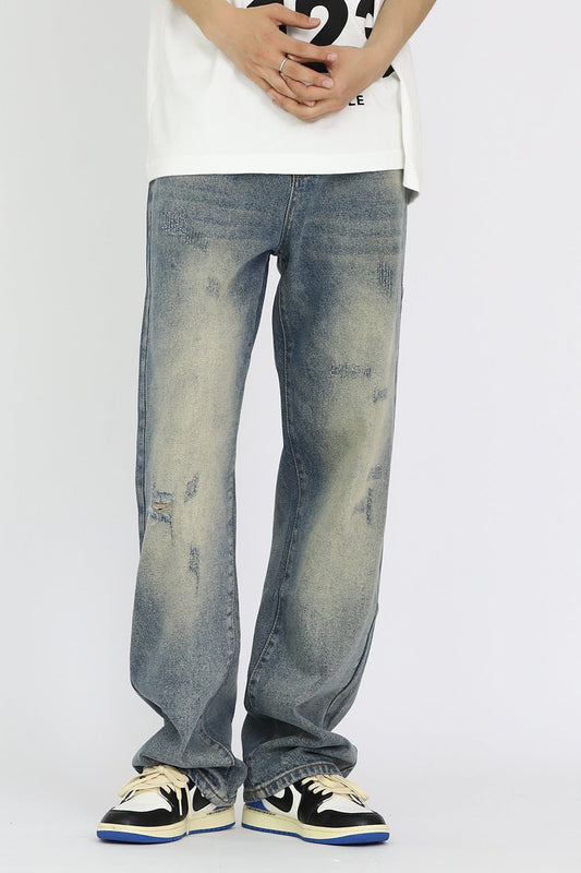 Calças jeans americanas masculinas high street