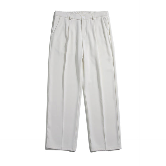 calças casuais retas masculinas