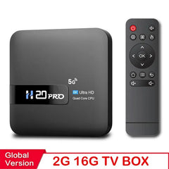 HONGTOP H20PRO Smart TV Box WiFi6 Android 10 6K 4K 3D Media Player TV Box Android 2.4G 5G WIFI muito rápido 1080p Set Top Box