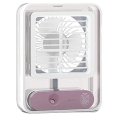 Mini Refrigerador de Ar portátil com ventilador e spray com Led e 3 Velocidades Recarregáveis