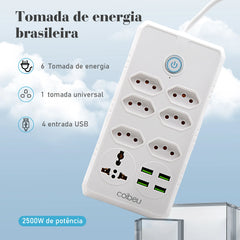 extensão tomada,filtro de linha,extensão elétrica,tomada usb,plug,regua tomadas de energia,filtro de linha brasil,100-220V,10A