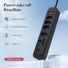 extensão tomada,filtro de linha,extensão elétrica,tomada usb,plug,regua tomadas de energia,filtro de linha brasil,100-220V,10A