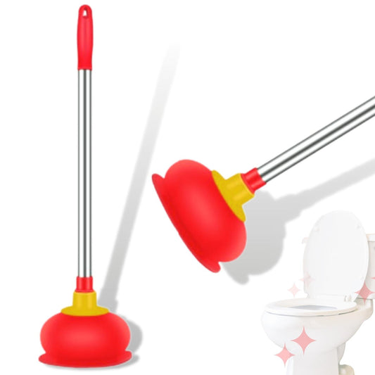 Desentupidor Em Borracha De Cabo Inox Sucção Alta Qualidade