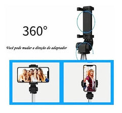 Bastão Pau Selfie Tripe Controle Bluetooth Retrátil Celula