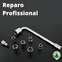 Ferramentas 10 Peças Chave L Soquete De Boca Com Estojo