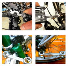 Kit Ferramenta Bicicleta Completo Chaves Bomba Reparo Pneu