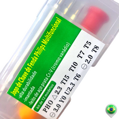 Ferramentas 12 Em 1 Chave Fenda Imantada Com Estojo