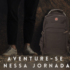 Mochila Bolsa Notebook Grande com Cabo Usb/Fone Capa De Chuva - 7686