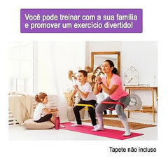 Kit 5 Faixas Elásticas Thera Band 5 Níveis Fisioterapia Exercicio
