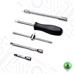 Ferramenta 46 Unidades Catraca Soquetes com Maleta