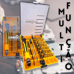 KIT Ferramentas 45 em 1 Reparo de Celular, Tablets, Notebook, PC, Smartwatch