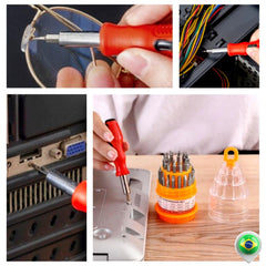 Mini Kit Ferramentas De Precisão Fenda Philips Com 31 Peças