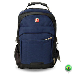Mochila Bolsa Notebook Grande com Cabo Usb/Fone Capa De Chuva - 7690