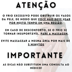 Massageador para Rosto ICE Criomassagem com Gelo para Crioterapia