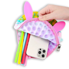 Bolsa POPIT Fidget Toy Brinquedo Anti Stress De Raciocínio Para Adulto e Crianças 18CM