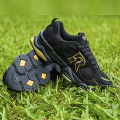 Tênis R Preto Dourado Hard Walk