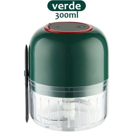 Processador Moedor Elétrico Alho Sem Fio Usb 300ml Premium