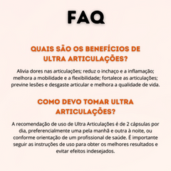 Ultra Articulações Encapsulados Alivia Dores nas Articulações Reduz  Inchaço e Inflamação Melhora a Mobilidade e a Flexibilidade