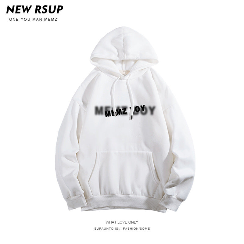 suéter de veludo masculino com capuz moderno