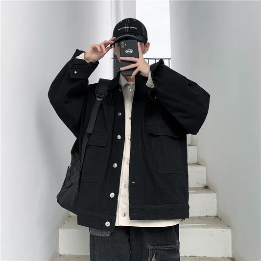 jaqueta masculina versão coreana de casual