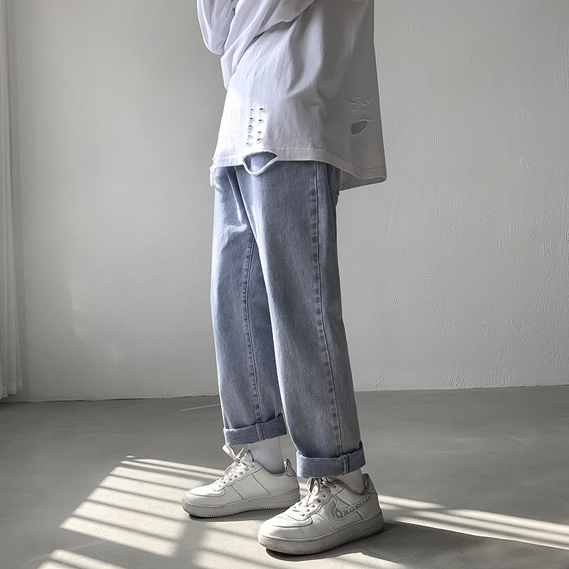 calça jeans reta masculina