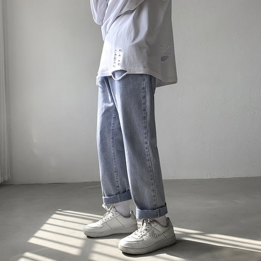 calça jeans reta masculina