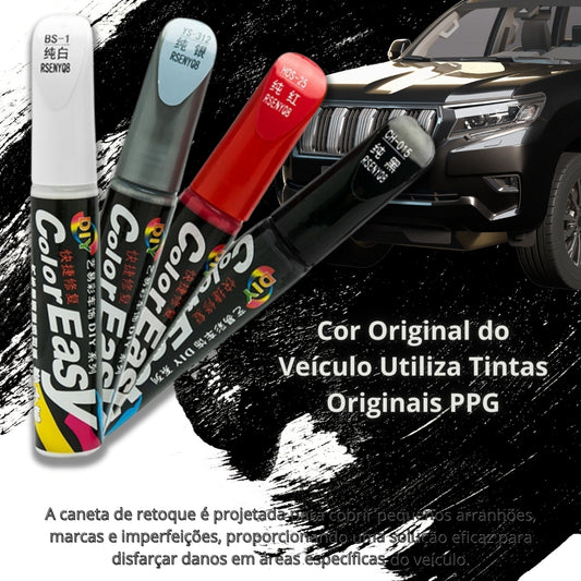 Kit de Reparo de Arranhões para Carro - Caneta de Retoque para Pintura, Removedor Profundo de Arranhões