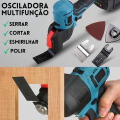 KIT Completo 8 em 1 Multiferramentas 6 Cabeçotes e Acessórios com Maleta