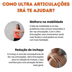 Ultra Articulações Encapsulados Alivia Dores nas Articulações Reduz  Inchaço e Inflamação Melhora a Mobilidade e a Flexibilidade