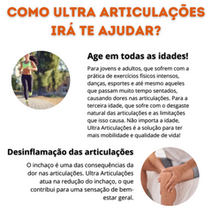 Ultra Articulações Encapsulados Alivia Dores nas Articulações Reduz  Inchaço e Inflamação Melhora a Mobilidade e a Flexibilidade