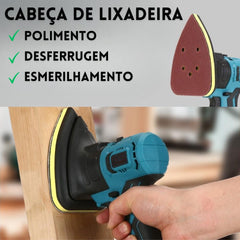 KIT Completo 8 em 1 Multiferramentas 6 Cabeçotes e Acessórios com Maleta