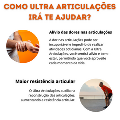 Ultra Articulações Encapsulados Alivia Dores nas Articulações Reduz  Inchaço e Inflamação Melhora a Mobilidade e a Flexibilidade