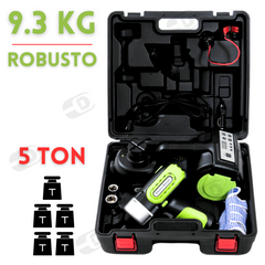 Kit 4 Em 1 Macaco Elétrico Chave Impacto Compressor Grande