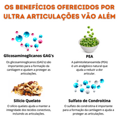 Ultra Articulações Encapsulados Alivia Dores nas Articulações Reduz  Inchaço e Inflamação Melhora a Mobilidade e a Flexibilidade