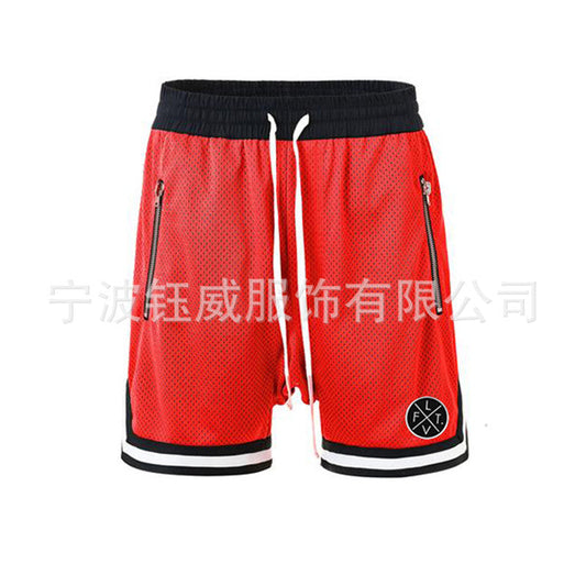 shorts esportivos de fitness respiravel